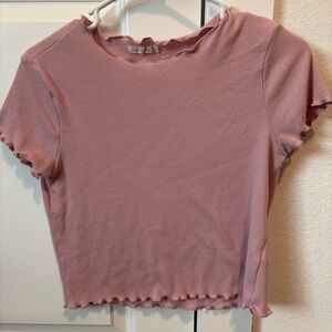 Heart Hips Mauve Short Sleeve Top
